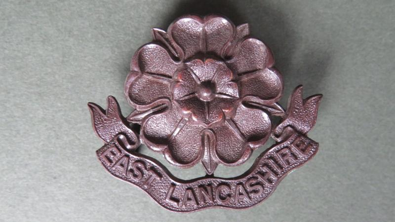 British Army The East Lancashire Regiment Officers Service Dress Collar Badge