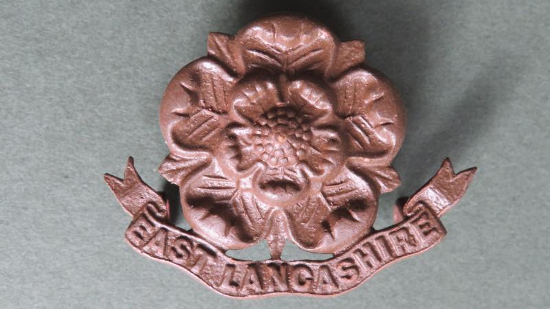 British Army The East Lancashire Regiment Officers Service Dress Collar Badge