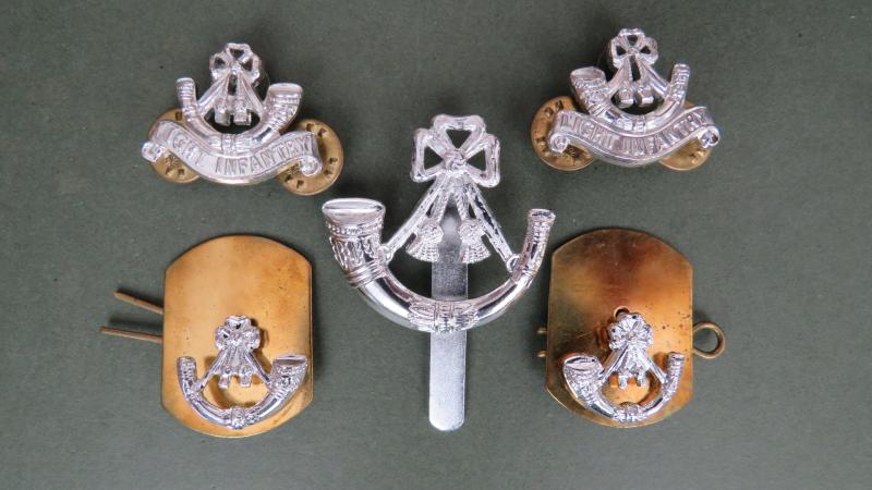 British Army The Light Infantry Cap & Collar Badges & Shoulder Titles