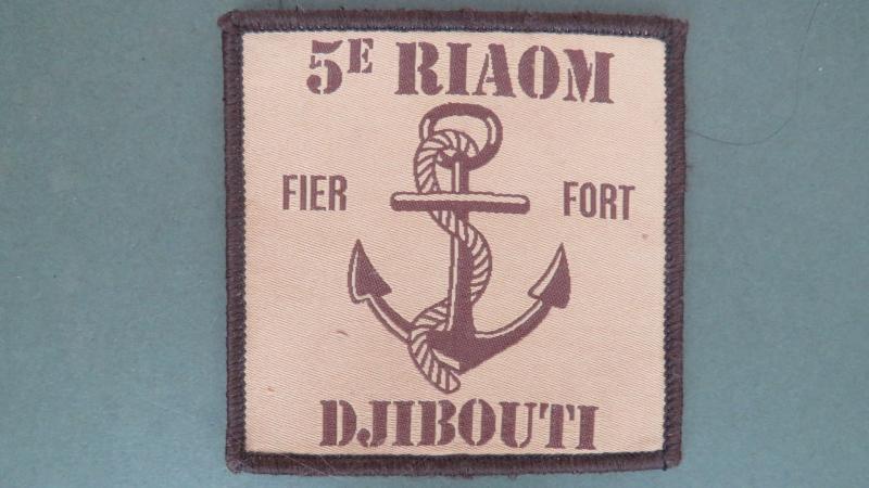 France Navy Marines, 5 R.I.A.O.M, (5e Régiment Interarmes d'Outre-Mer) Djibouti Shoulder Patch