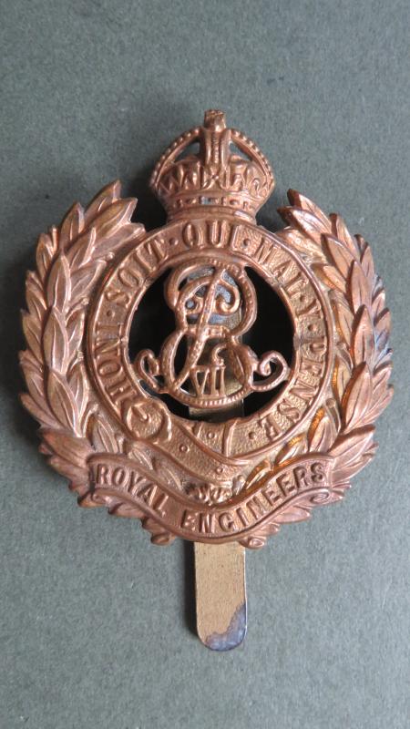 British Army The Corps of Royal Engineers KEVII Cap Badge