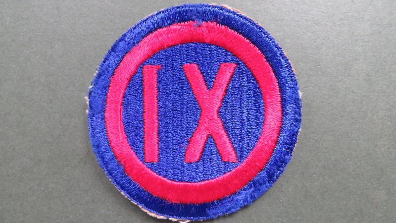 USA Army WW2 / 1950's IX (9) Corps Formation Patch