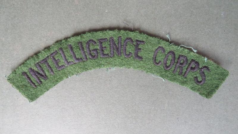 British Army WW2 Intelligence Corps Shoulder Title