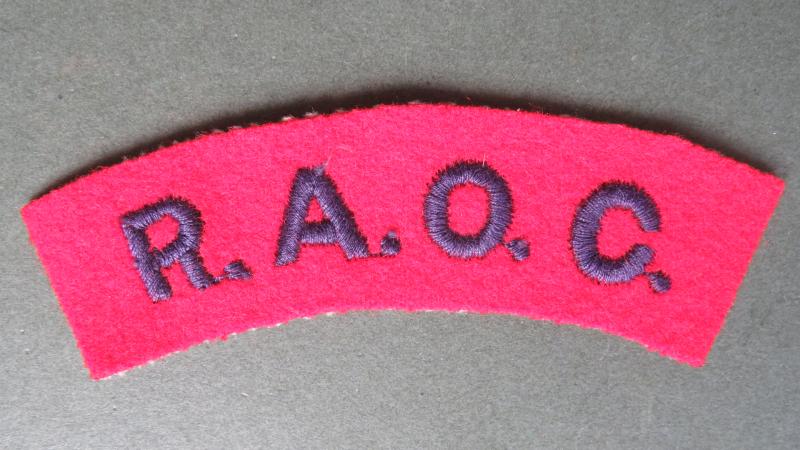 British Army WW2 Royal Army Ordnance Corps Shoulder Title