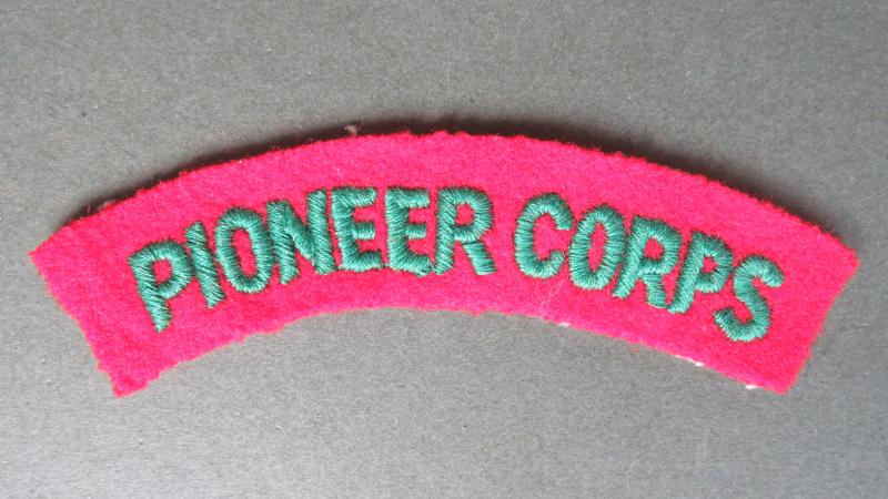 British Army WW2 Pioneer Corps Shoulder Title
