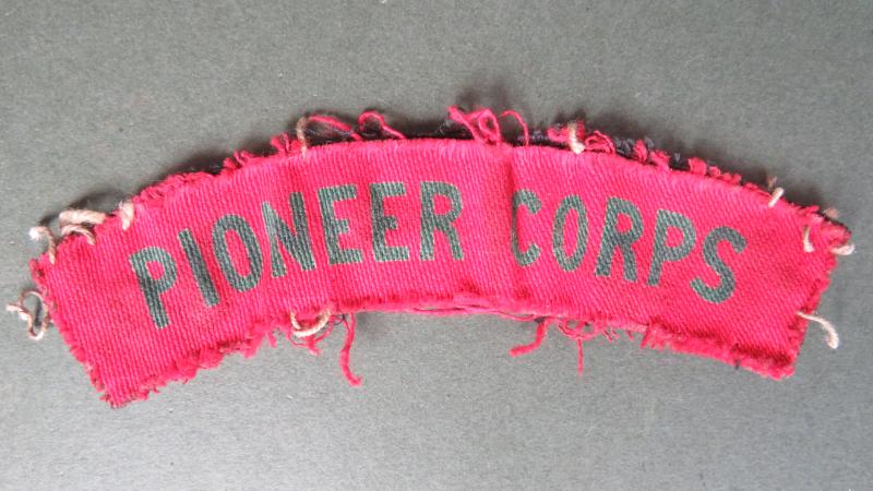 British Army WW2 Pioneer Corps Shoulder Title