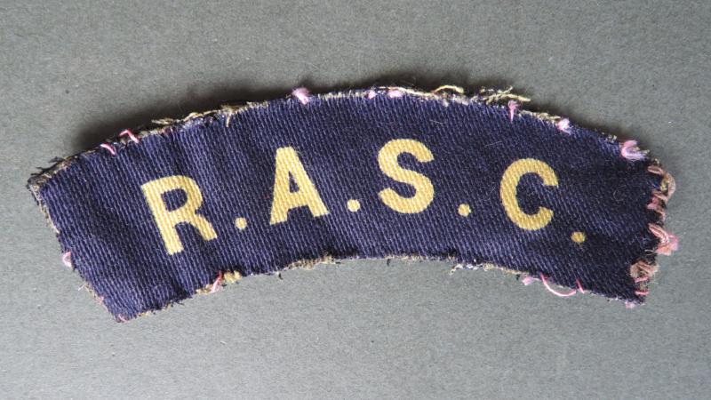 British Army WW2 Royal Army Service Corps Shoulder Title