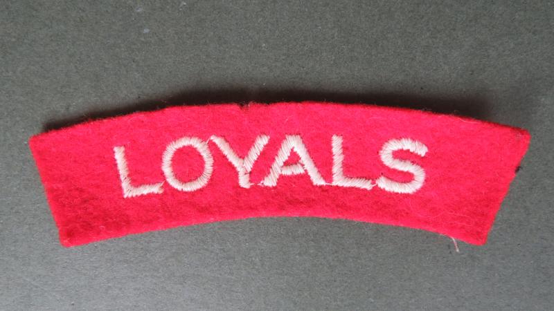 British Army WW2 The Loyal Regiment (North Lancashire) Shoulder Title