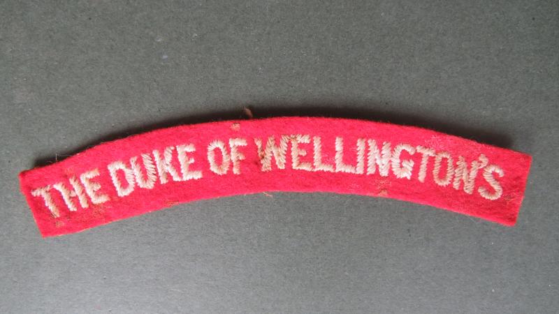 British Army Post WW2 The Duke of Wellington (West Riding) Regiment Shoulder Title