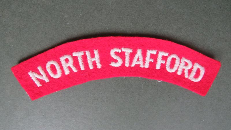 British Army The North Staffordshire Regiment Shoulder Title