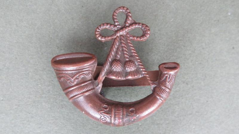 British Army WW2 Period Oxfordshire and Buckinghamshire Light Infantry Officers Cap Badge