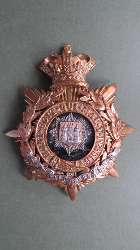 British Army 1881-1901- The East Surrey Regiment Officers Helmet Plate Badge