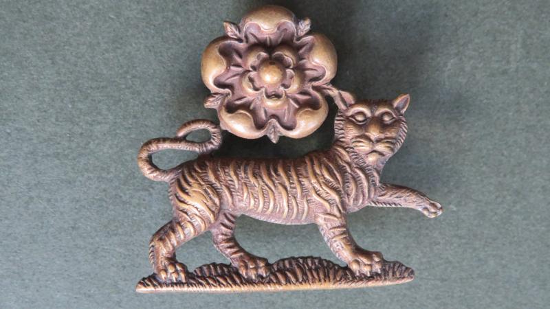 British Army The York and Lancaster Regiment Officers Service Dress Collar Badge