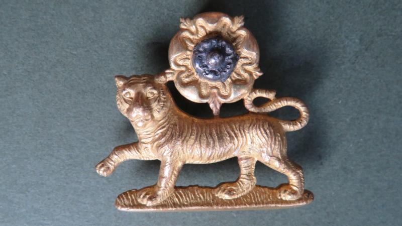 British Army The York and Lancaster Regiment Officers Dress Collar Badge