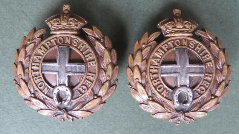 British Army The Northamptonshire Regiment Officers' Service Dress Collar Badge