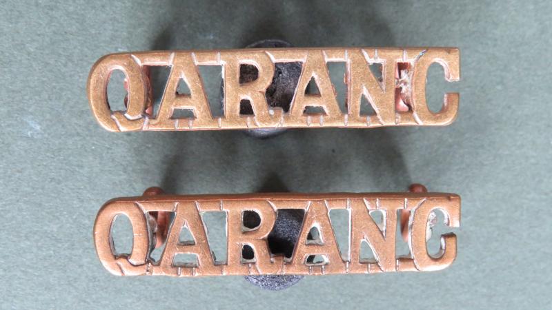 British Army Q.A.R.A.N.C. (Queen Alexandra's Royal Army Nursing Corps) Shoulder Titles