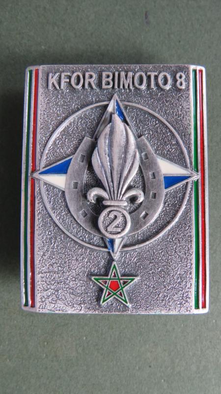France Foreign Legion 2° Régiment Etranger d’Infanterie, K.F.O.R. BIMOTO 8 Pocket Crest