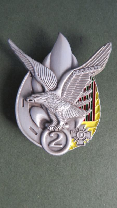 France Foreign Legion 2° Régiment Etranger d’Infanterie, 3° Compagnie Pocket Crest
