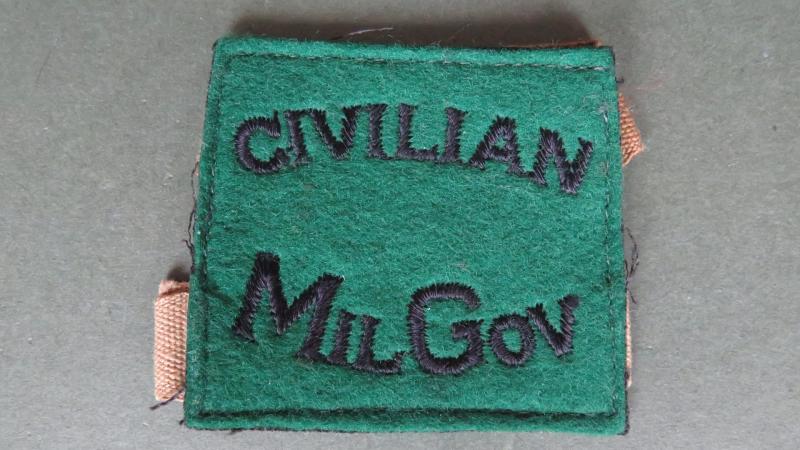 British Forces Civilian Military Government Slip On Shoulder Title