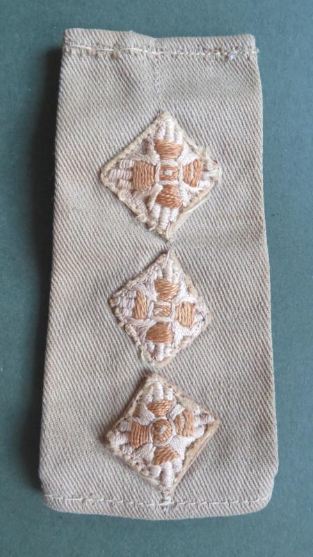British Army WW2 Period Captain's Tropical Shirt Rank Slide