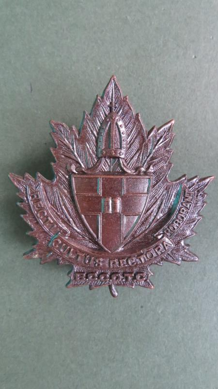 Canada Army Officer Training Corps The University of Bishop's College Post WW2 Cap Badge