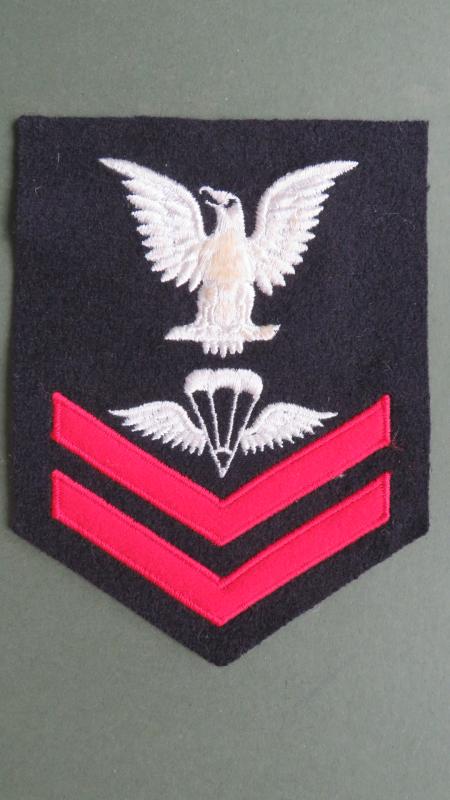 USA Navy 1950's 2nd Class Petty Officer Parachute Rigger / Aircrew Survival Equipmentman Badge