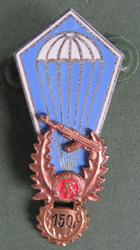 East Germany (DDR) 1967-1973 Parachute Badge with 150 Jumps Hanger