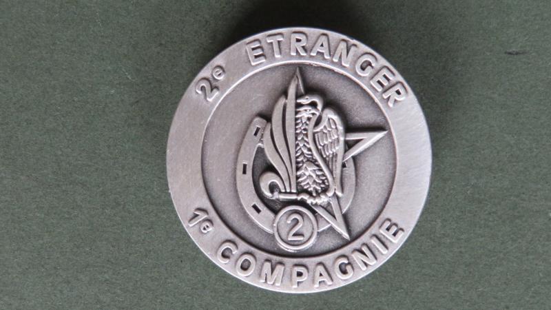 France Foreign Legion 2° Régiment Etranger d’Infanterie, 1° Compagnie Pocket Crest