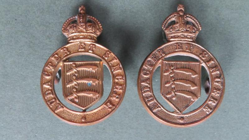 British Army The Essex Yeomanry (Dragoons) 1905-1909 Collar Badges