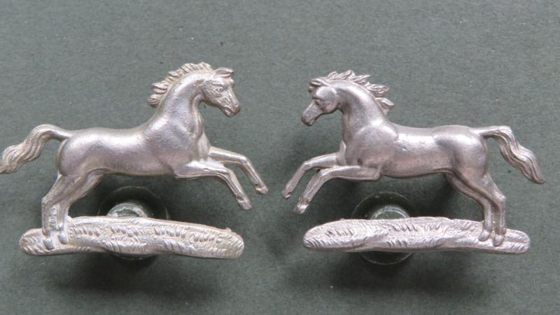 British Army Northamptonshire Yeomanry Collar Badges