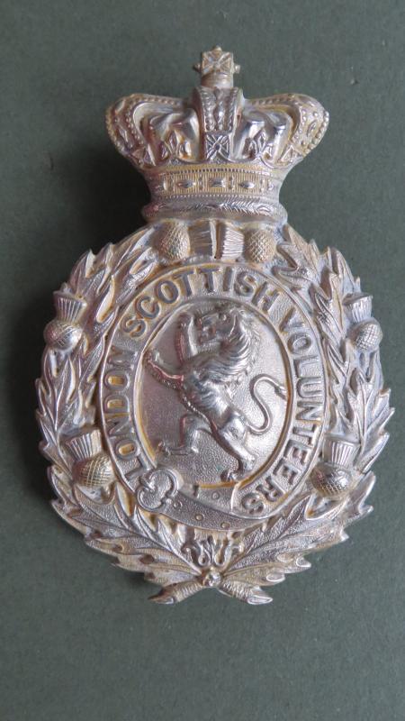 British Army Queen Victoria 15th and 7th Middlesex (London Scottish) Rifle Volunteer Corps Shoulder Belt Plate