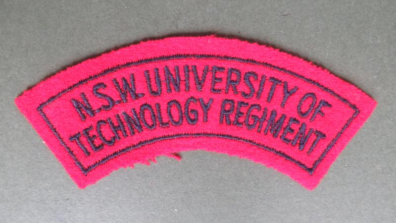 Australia Army Pre 1962 New South Wales University of Technology Regiment Shoulder Title
