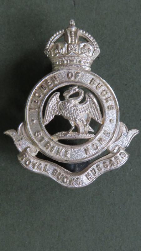 British Army Pre 1953 The Royal Buckinghamshire Hussars Officers Cap Badge