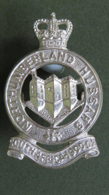 British Army Post 1953 Northumberland Hussars Officers Service Dress Cap Badge