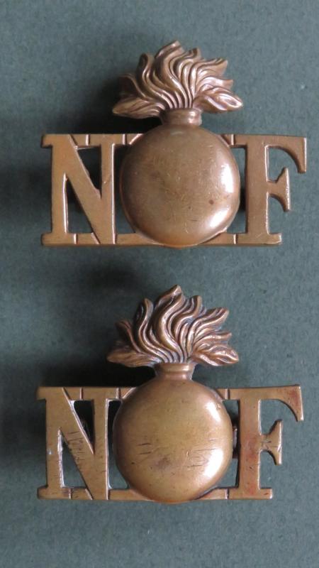 British Army The Northumberland Fusiliers Officers Shoulder Titles