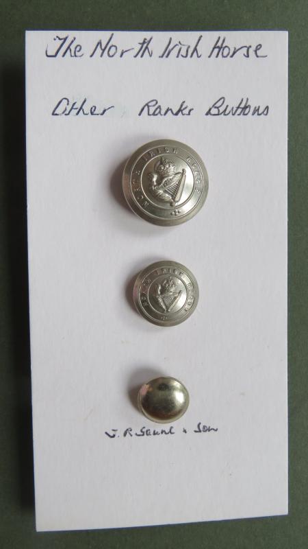 British Army 3 Pre 1953 North Irish Horse Uniform Buttons
