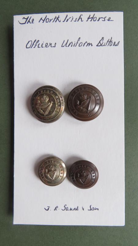 British Army 4 Pre 1953 North Irish Horse Uniform Buttons