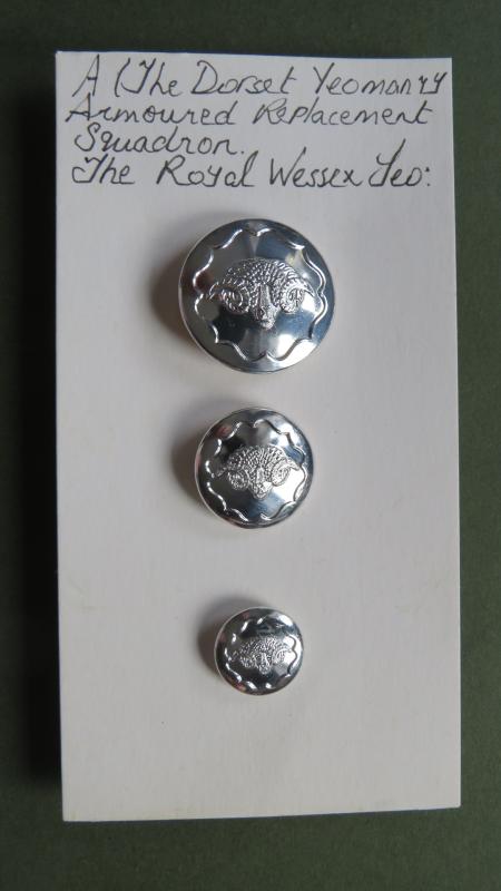 British Army A (The Dorset Yeomanry) Armoured Replacement Squadron, The Royal Wessex Yeomanry Uniform Buttons