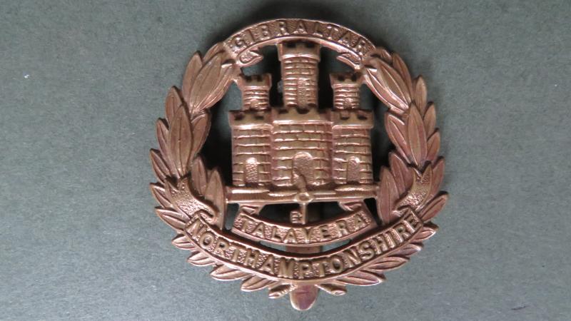 British Army WW1 EconomyThe Northamptonshire Regiment Cap Badge