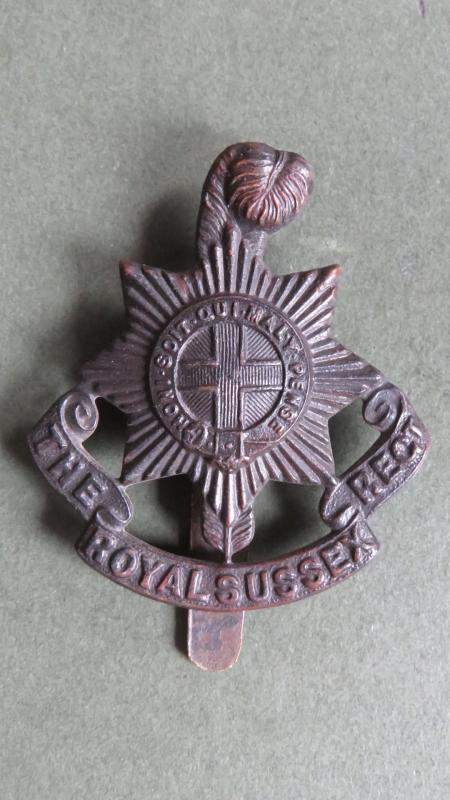 British Army The Royal Sussex Regiment Cap Badge