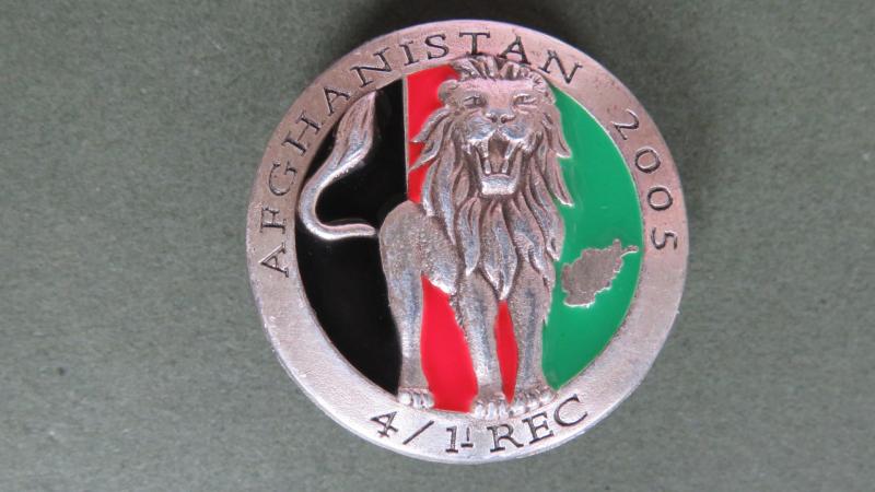 France Foreign Legion 1° Regiment Etrangere de Cavalerie du 4° Esquadron (Afghanistan 2005) Pocket Crest