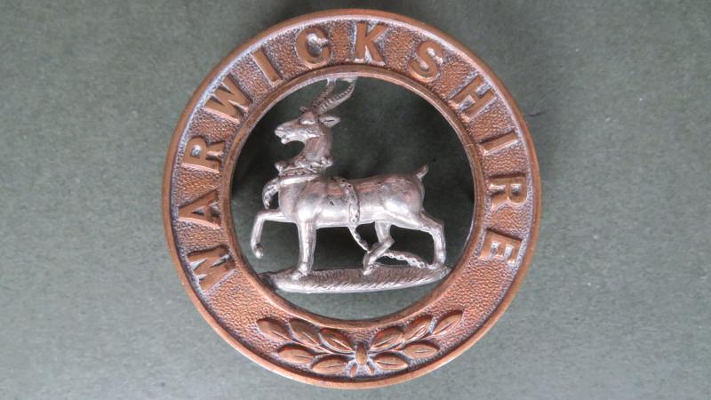 British Army The Warwickshire Regiment Pre 1901 Helmet Plate Centre