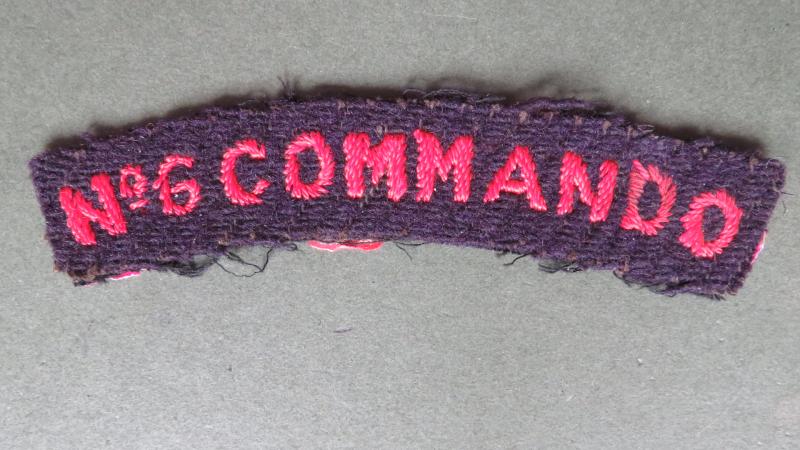 British Army WW2 No 6 Commando Shoulder Title