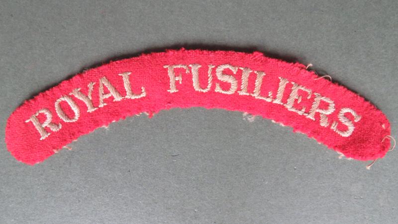 British Army Pre WW2 Royal Fusiliers Shoulder Title