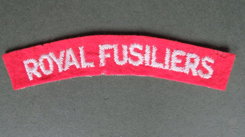 British Army Late to Post WW2 Royal Fusiliers Shoulder Title