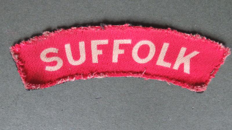 British Army WW2 Suffolk Regiment Shoulder Title