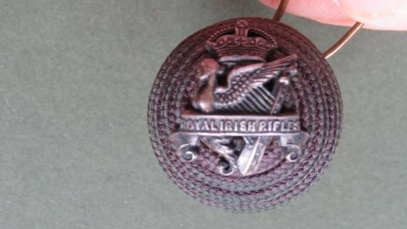 British Army Pre 1953 Royal Irish Rifles Officers Boss Badge