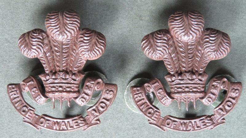British Army The South Lancashire Regiment (Prince of Wales's Volunteers) Officers Service Dress Collar Badges