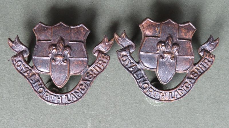 British Army The Loyal Regiment (North Lancashire) Officers Service Dress Collar Badges