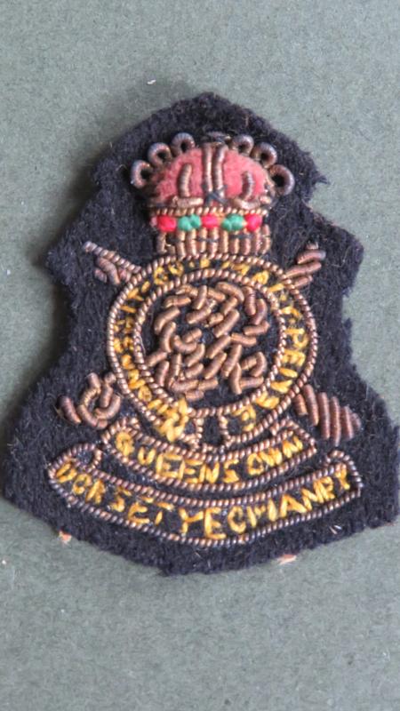 British Army The Queen's Own Dorset Yeomanry Officers' Mess Dress Collar Badge